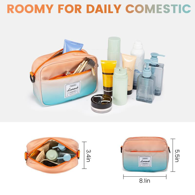 LOVEVOOK Fall Gradient Gym Bag Weekender Bag with Small Pouch, Carry Luggage and Carry on Overnight Bag, Large Capacity Stylish Women'S Duffel Bag for Travel, Gym, Sports, Fitness & Workout