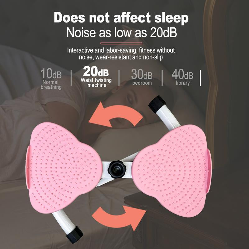 Waist Twist Machine Toned Abs Waist Twister Can Stand with Feet Apart Double Non-Slip No Noise Use Exercise Equipment Abdominal Roller Workout