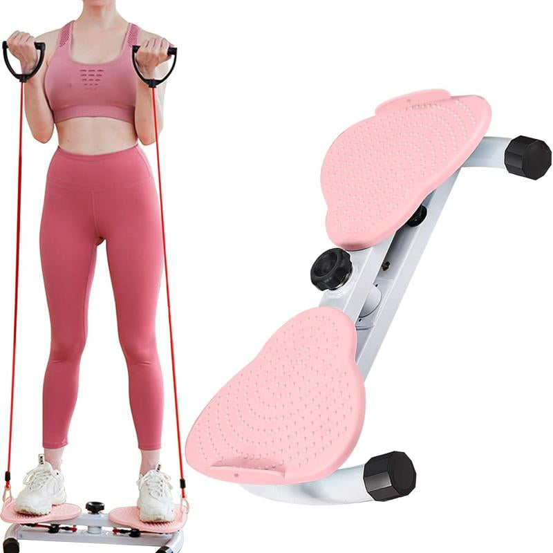 Waist Twist Machine Toned Abs Waist Twister Can Stand with Feet Apart Double Non-Slip No Noise Use Exercise Equipment Abdominal Roller Workout