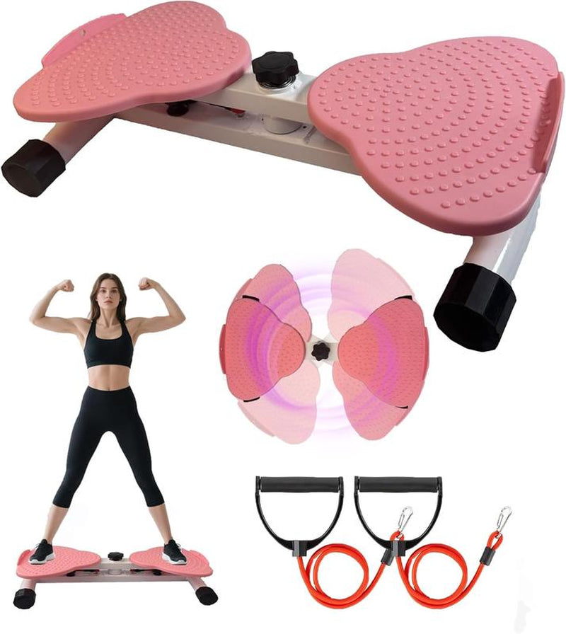 Waist Twist Machine Toned Abs Waist Twister Can Stand with Feet Apart Double Non-Slip No Noise Use Exercise Equipment Abdominal Roller Workout